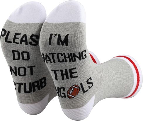 TSOTMO 2 Pairs Football Socks Please Do Not Disturb I’m Watching The B Socks Football Team Gift in Kuwait