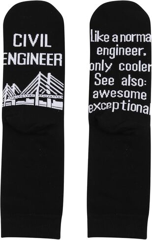MBMSO Civil Engineer Socks - Funny Gift for Engineer Students in Saudi Arabia