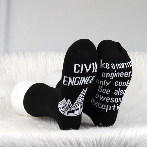 MBMSO Civil Engineer Socks - Funny Gift for Engineer Students in Saudi Arabia