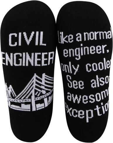 MBMSO Civil Engineer Socks - Funny Gift for Engineer Students in Saudi Arabia