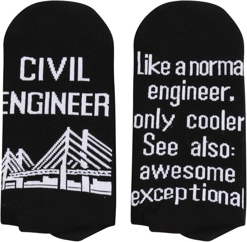 MBMSO Civil Engineer Socks - Funny Gift for Engineer Students in Saudi Arabia