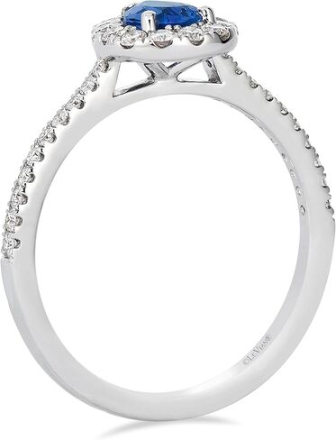 LE VIAN 3/8 Carat Round Vanilla Diamond Ring for Women | 14k White Gold Statement Ring for Her 1/2 Carat Tanzanite Pear Shaped (White, VS2-SI1, 0.37 cttw) Promise Anniversary Wedding Band Size 5 to 9 in Saudi Arabia