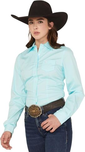 Cinch Women's Solid Turquoise Shirt in Saudi Arabia