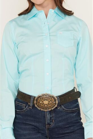 Cinch Women's Solid Turquoise Shirt in Saudi Arabia