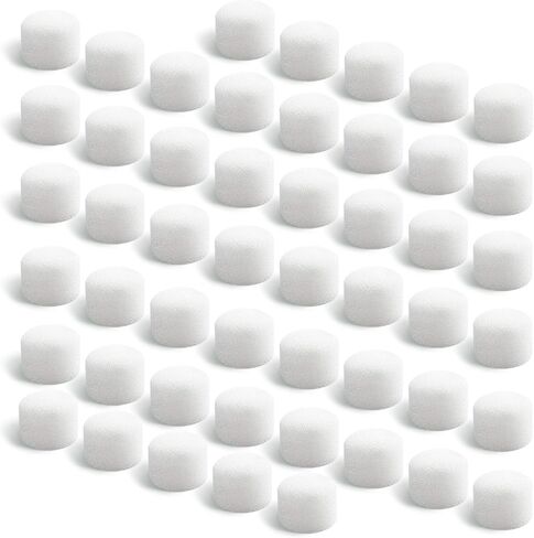 Air Filter Sponge, Compressor Replacement System, Round White Breathable Foam Filters Compatible with Cool Mist Inhaler & Vaporizer Device, Universal Size (0.59in Dia 20 Pcs) in Saudi Arabia