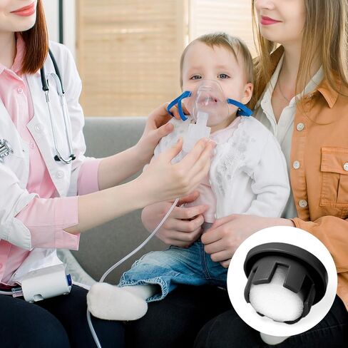 Air Filter Sponge, Compressor Replacement System, Round White Breathable Foam Filters Compatible with Cool Mist Inhaler & Vaporizer Device, Universal Size (0.59in Dia 20 Pcs) in Saudi Arabia