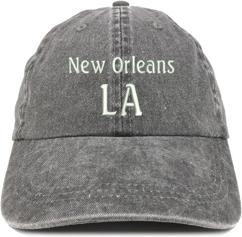 Trendy Apparel Shop New Orleans LA Embroidered Pigment Dyed Washed Baseball Cap in Saudi Arabia