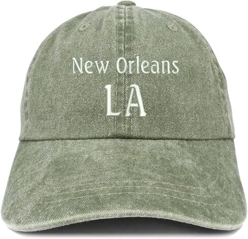 Trendy Apparel Shop New Orleans LA Embroidered Pigment Dyed Washed Baseball Cap in Saudi Arabia