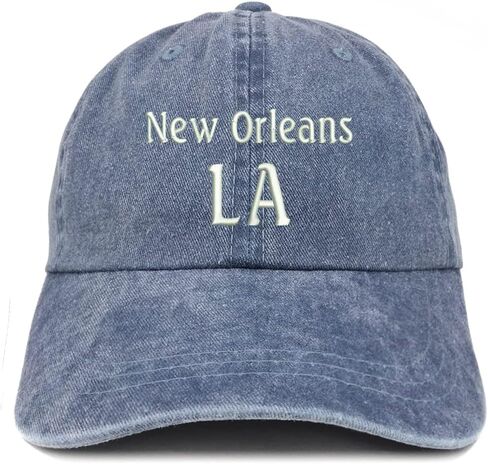 Trendy Apparel Shop New Orleans LA Embroidered Pigment Dyed Washed Baseball Cap in Saudi Arabia