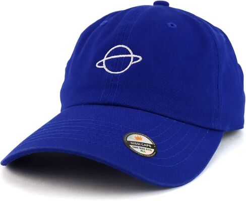Trendy Apparel Shop Planet Embroidered Low Profile Soft Cotton Dad Hat Cap in Saudi Arabia