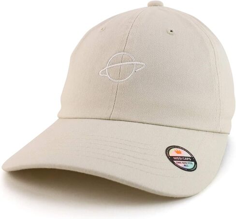 Trendy Apparel Shop Planet Embroidered Low Profile Soft Cotton Dad Hat Cap in Saudi Arabia