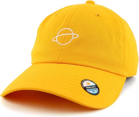 Trendy Apparel Shop Planet Embroidered Low Profile Soft Cotton Dad Hat Cap in Saudi Arabia