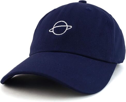 Trendy Apparel Shop Planet Embroidered Low Profile Soft Cotton Dad Hat Cap in Saudi Arabia