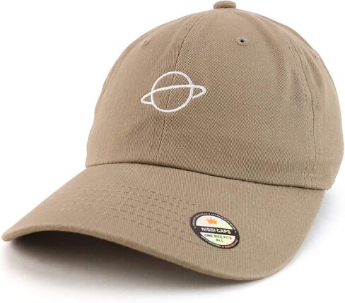 Trendy Apparel Shop Planet Embroidered Low Profile Soft Cotton Dad Hat Cap in Saudi Arabia