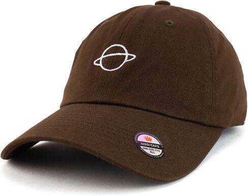 Trendy Apparel Shop Planet Embroidered Low Profile Soft Cotton Dad Hat Cap in Saudi Arabia