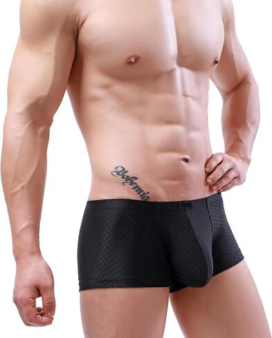 Men's Breathable Bluge Boxer Briefs U-Hance Underwear High Stretch Pouch Shorts Underpanties for Men in Saudi Arabia