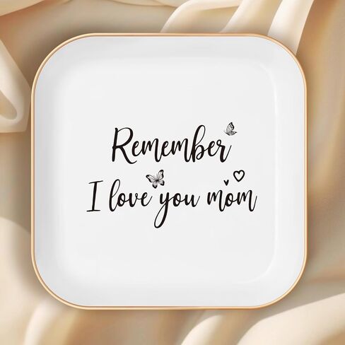 Birthday Gifts for Mom – Jewelry Tray with Heartfelt Message, Thoughtful Mother's Day Gifts for Mom, Moms Birthday Gift Ideas,Trinket Jewelry Dish for Rings and Jewelry，Mother In Law Gifts in Kuwait