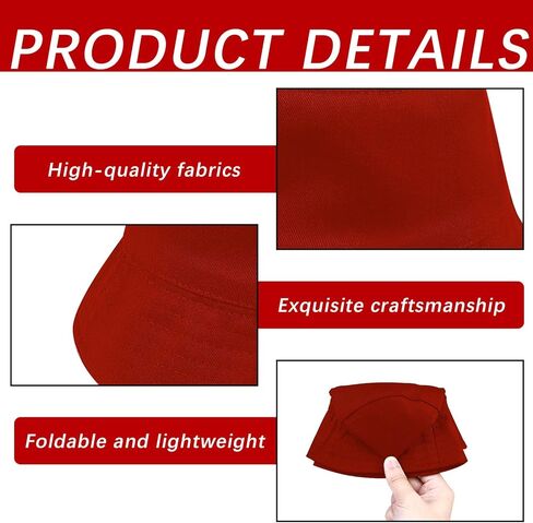 8PCS Unisex Plain Double Sided Wearable Bucket Hat Black Bulk Blank Crafting Caps DIY Logo Summer Hats Sun Hat Adult for Women Men Hand Draw Print Heat Transfer in Kuwait