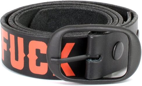 Milwaukee Leather MP7110 للرجال F * حول - اكتشف حزام جلد أسود مع إبزيم قابل للتبديل - عرض 1.5 بوصة in Kuwait
