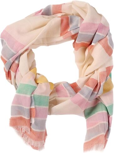 Pistil Women's Pink Azana Striped Fashion Scarf in Saudi Arabia
