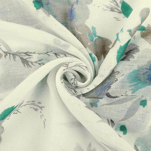 Lightweight Tropical Flowers Scarves for Women, Long Large Scarf, Soft Cotton Feels Shawl Wrap, Spring Summer Gifts in Saudi Arabia