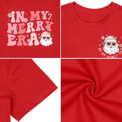 Christmas T-Shirt for Women in My Christmas Era Shirt Cute Groovy Christmas Shirts Xmas Vacation Tee in Saudi Arabia