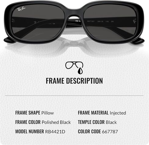 Ray-Ban RB4421D BIO-BASED Square-Round Shaped Sunglasses for Men & Women with Official RAYBAN Eyewear Kit in Saudi Arabia