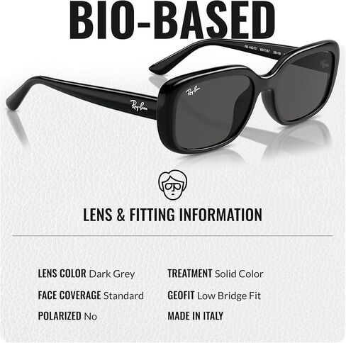 Ray-Ban RB4421D BIO-BASED Square-Round Shaped Sunglasses for Men & Women with Official RAYBAN Eyewear Kit in Saudi Arabia