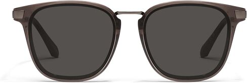 QUAY - Men's Sunglasses, Oversized Rounded Shades, UV Protected Lenses (Weekender, Matte Black/Black Polarized) in Saudi Arabia