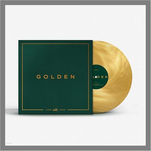 ألبوم Jungkook GOLDEN الأول إصدار LP من الفينيل مع تتبع مختوم JUNG KOOK in Kuwait