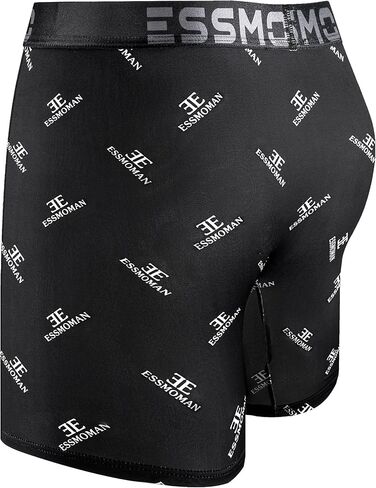 Mens Boxer Briefs Breathable Soft Stretch Geometric Underwear Men in Saudi Arabia