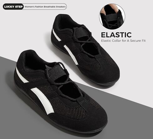 LUCKY STEP Women's Retro Casual Fashion Sneakers - Classic Thin Sole Walking Shoes - Lightweight Running Tennis Trainer Shoe - Non Slip Work Footwear in Saudi Arabia