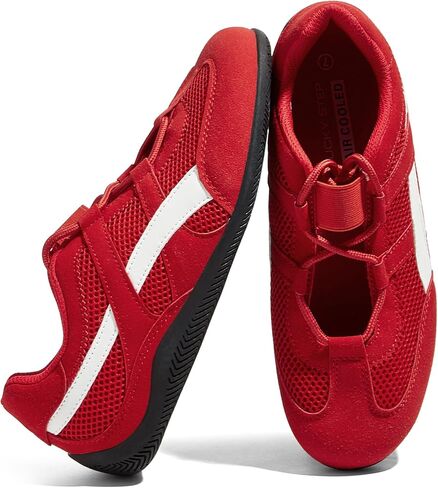 LUCKY STEP Women's Retro Casual Fashion Sneakers - Classic Thin Sole Walking Shoes - Lightweight Running Tennis Trainer Shoe - Non Slip Work Footwear in Saudi Arabia