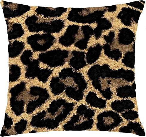 Trendy Leopard Pillow Covers 18x18, Cheetah Leopard Print Room Decor, Red Preppy Cheetah Print Dice Lucky 8 Ball Decorative Throw Pillow Covers for Girls Bedroom Dorm Apartment, Set of 2 in Saudi Arabia
