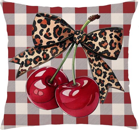 Trendy Leopard Pillow Covers 18x18, Cheetah Leopard Print Room Decor, Red Preppy Cheetah Print Dice Lucky 8 Ball Decorative Throw Pillow Covers for Girls Bedroom Dorm Apartment, Set of 2 in Saudi Arabia