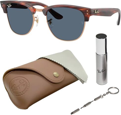 Ray-Ban RBR0504S CLUBMASTER REVERSE Square Shaped Sunglasses for Men & Women with Official RAYBAN Eyewear Kit in Saudi Arabia