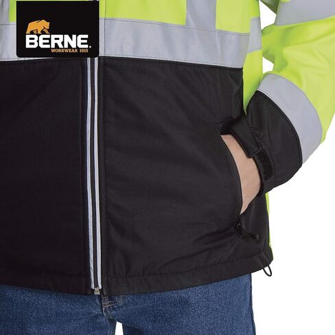 سترة Berne الرجالية ذات القلنسوة Hi-Vis Class 3 in Kuwait