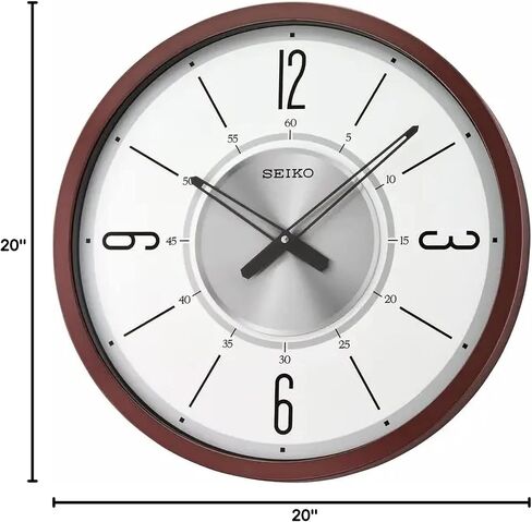 Seiko QXA759BLH Large Wall Clock, Blue, 20 Inch in Saudi Arabia