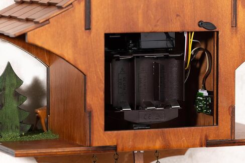 Cuckoo Clock, Germany Black Forest Style Wooden Pendulum Quartz Wall Clock, Volume Control, Night Silent, Gift Package, Professional Service in Saudi Arabia