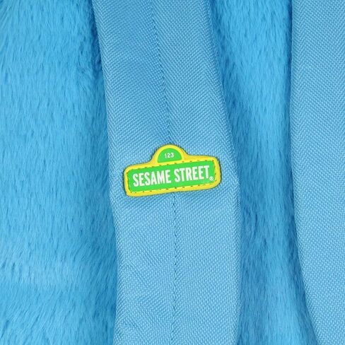 INTIMO Sesame Street Plush Cookie Monster Smile Face 12 Inch Backpack For Daily Use in Saudi Arabia