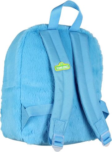 INTIMO Sesame Street Plush Cookie Monster Smile Face 12 Inch Backpack For Daily Use in Saudi Arabia