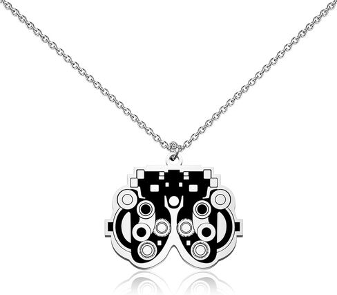 WUSUANED Funny Eye Doctor Necklace Optometry Doctor Jewelry Eye Doctor Vision Gift Optician Gift Ophthalmic Gifts in Saudi Arabia