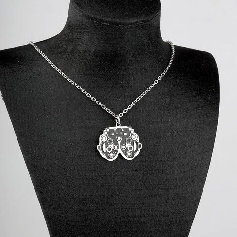WUSUANED Funny Eye Doctor Necklace Optometry Doctor Jewelry Eye Doctor Vision Gift Optician Gift Ophthalmic Gifts in Saudi Arabia
