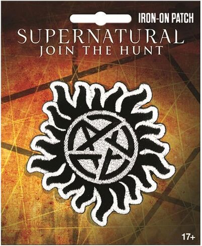 Ata-Boy Supernatural Anti-Possession Charm 3.3" Full Color Embroidery Iron-On Patch in Saudi Arabia