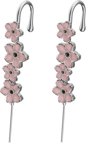 أقراط Cherry Blossom Helix Hook - قابلة للتعديل، لا تسبب الحساسية، على شكل أساور أذن للجنسين in Kuwait
