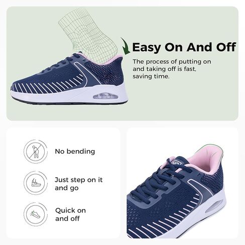 Artlea Wide Toe Box Shoes Women Walking Shoes Arch Support Plantar Fasciitis Orthotic Sneakers Slip On Running Tennis Shoes in Saudi Arabia