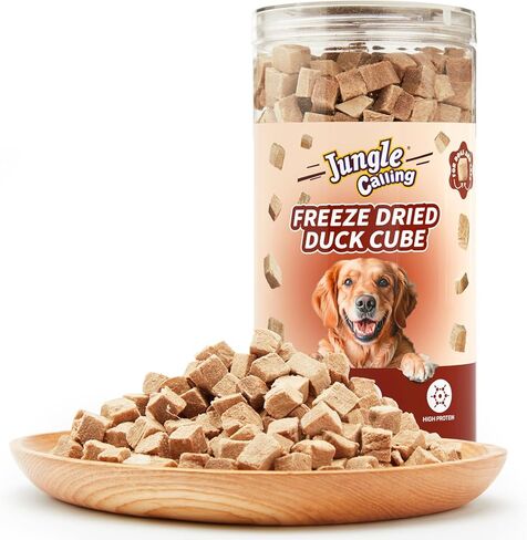 Jungle Calling Cat Treats and Dog Snacks, Freeze Dried Chicken Hearts Halves for Cats and Dogs, Single Ingredient Organ Meat, High Protein Pet Training Treats & Food Topper, 7.76 oz in Kuwait