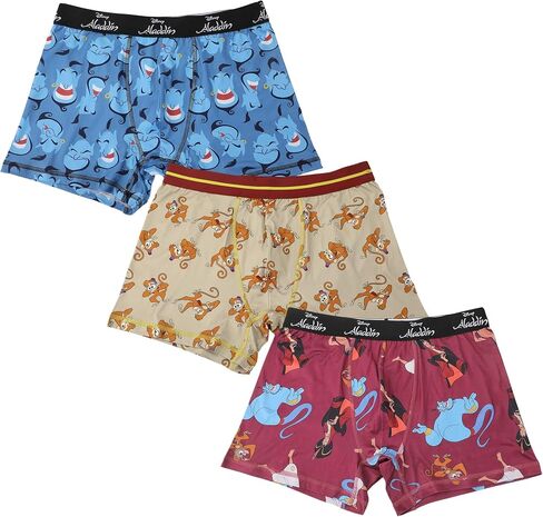 Bioworld Disney Aladdin Character Print Men's 3-Pack Boxer Briefs in Saudi Arabia