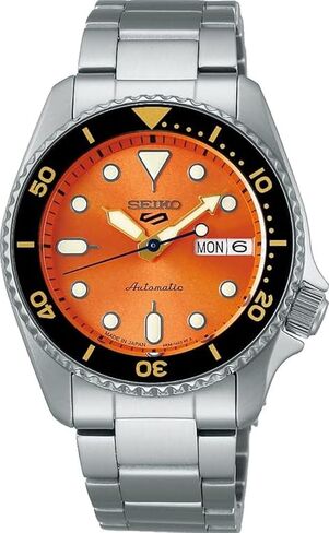 SEIKO 5 Automatic Orange Dial Unisex Watch SRPK35 in Saudi Arabia
