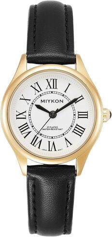 ساعات Miykon Minimalist العتيقة للنساء - ساعة تناظرية صغيرة وأنيقة للسيدات مع حزام من الجلد الطبيعي - كوارتز ياباني، مقاومة للماء حتى 100 قدم in Kuwait